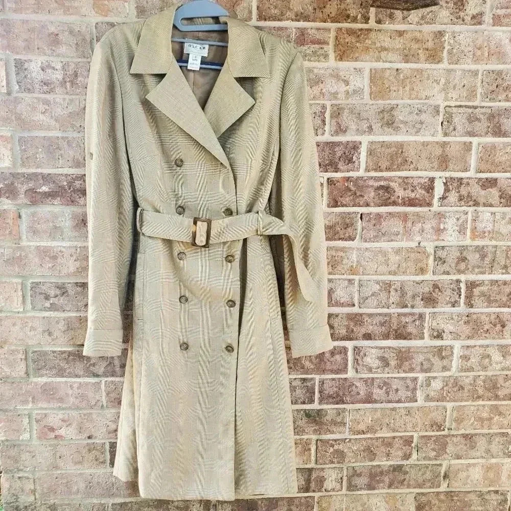 Vintage Oscar By Oscar De La Renta Trench Coat Y2k